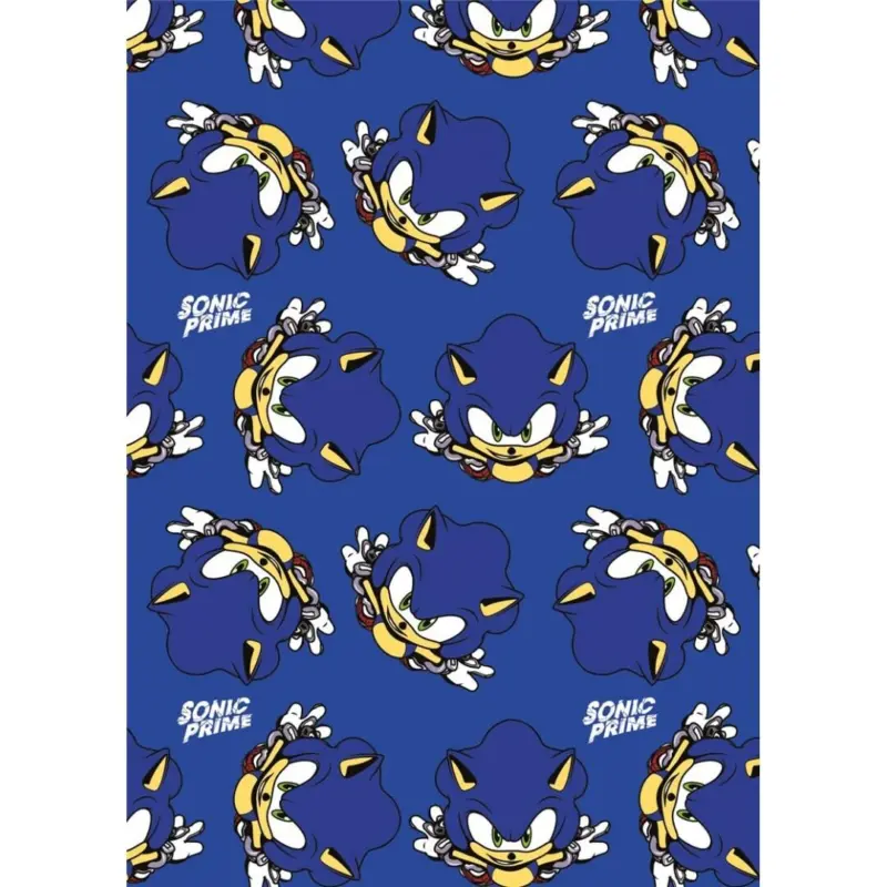 Sonic fleece plaid blauw 110 x 150 cm - polyester