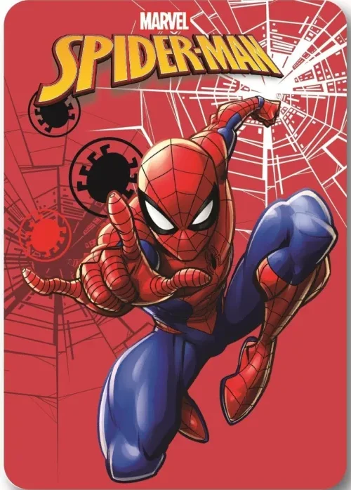 Spiderman rood Fleece deken 100 x 140 cm