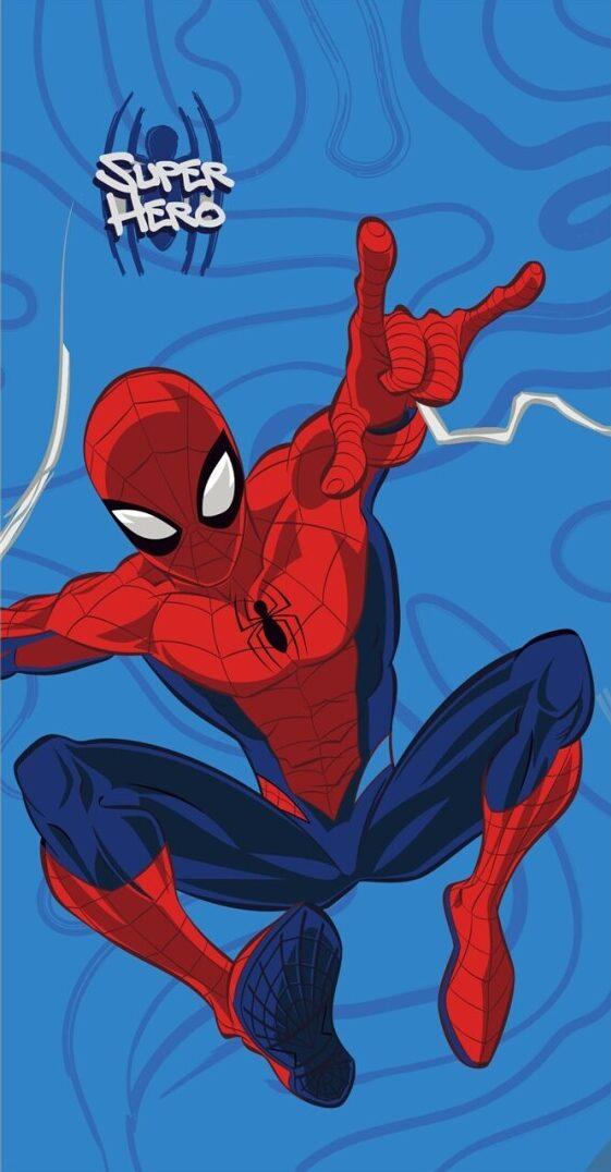 Spiderman strandlaken Super Hero 70 x 140 cm katoen
