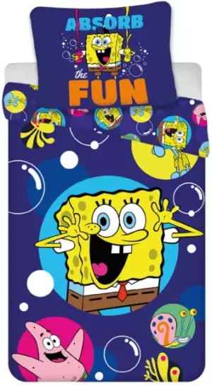 SpongeBob Absorb Fun Dekbedovertrek 140 x 200 cm