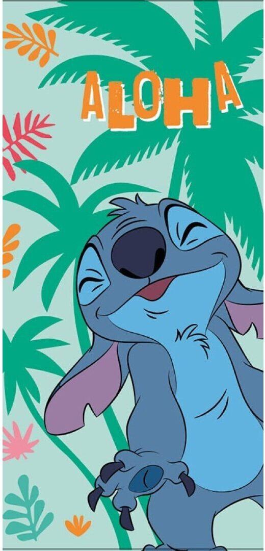 Stitch Aloha strandlaken 70 x 140 cm polyester