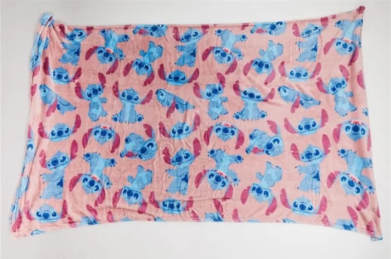 Stitch fleece plaid 180 x 200 cm - polyester