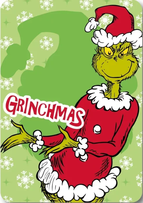 The Grinch Mischief Christmas Fleece deken 100 x 140 cm