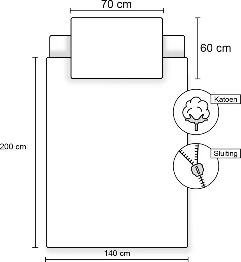 Stranger Things Dekbedovertrek Bikers  140 x 200 cm - 70 x 90 cm Blauw