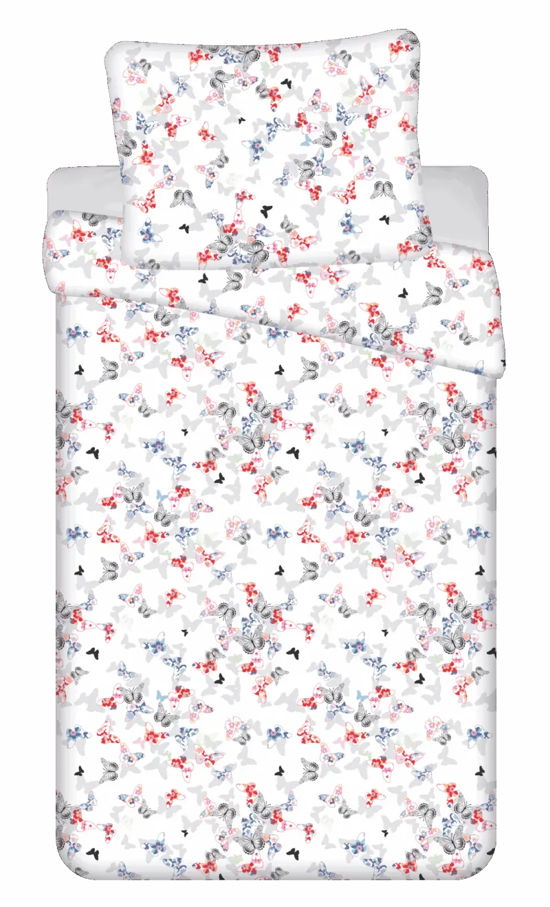 Sweet Home Dekbedovertrek Vlinders 140 x 200 cm
