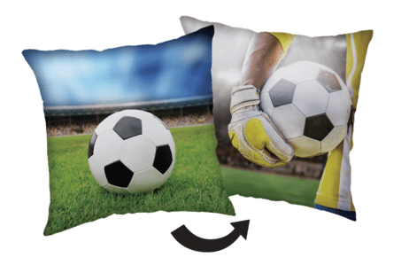 Voetbal sierkussen 40 x 40 cm