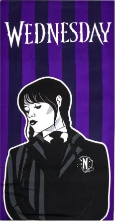 Wednesday strandlaken paars 70 x 140 cm - polyester