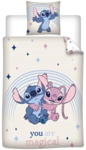 Stitch en Angel Dekbedovertrek Magical 140 x 200 cm polykatoen - pre order