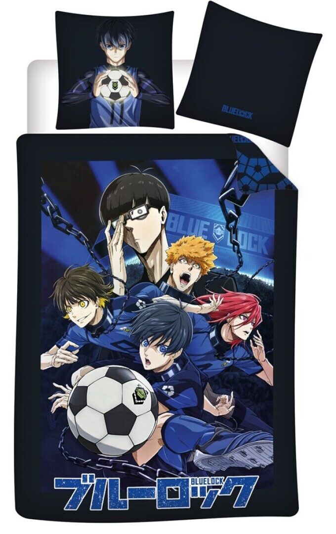 Blue Lock dekbedovertrek polyester 140 x 200 cm - Katoen  - 63 x 63 cm - pre order