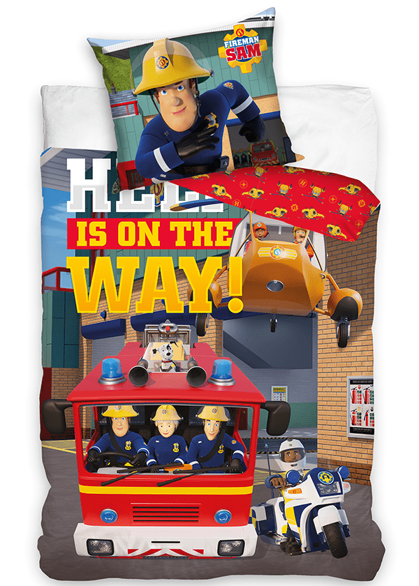 Brandweerman Sam dekbedovertrek Help 100 X 135 cm Katoen (kopie)