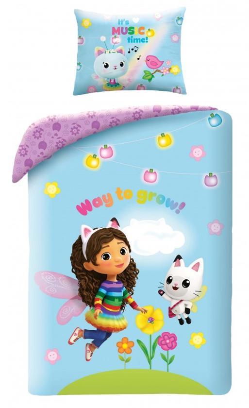Gabby's Dollhouse dekbedovertrek Way to Grow- 140 x 200 cm - Katoen - 70 x 90 cm