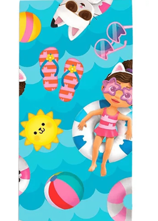 Gabby's Dollhouse strandlaken summer 70 x 140 cm