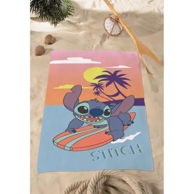 Stitch strandlaken surfing 70 x 140 cm polyester