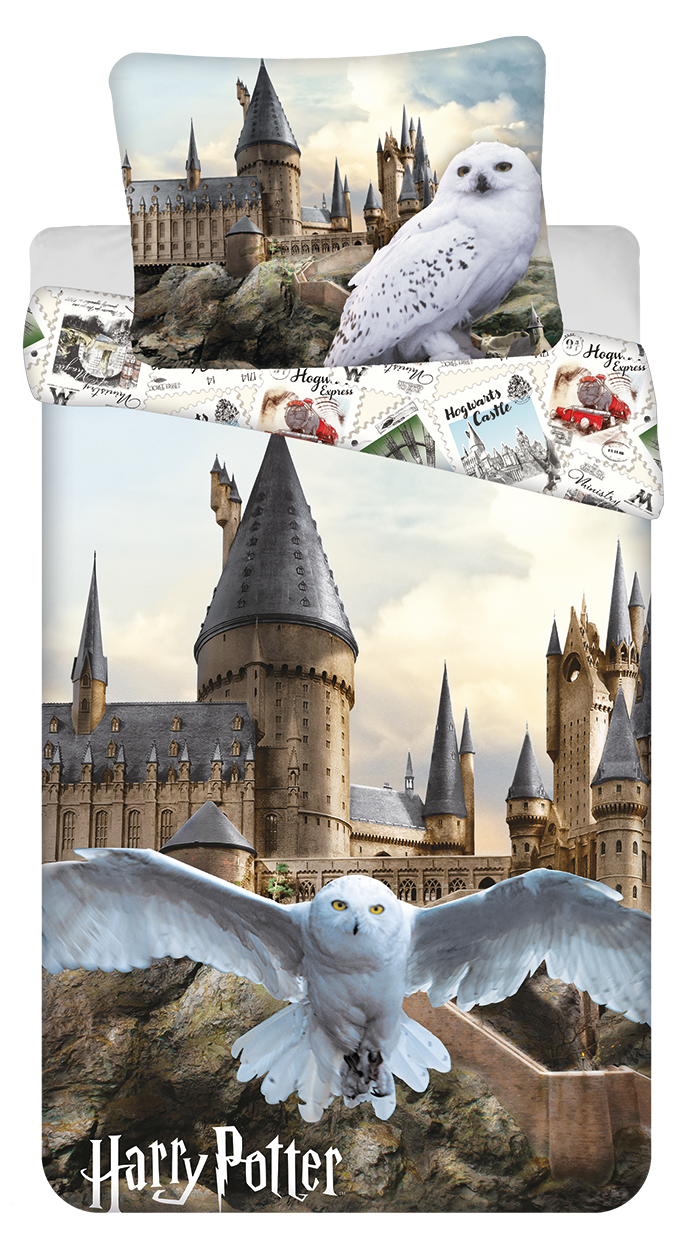 Harry Potter Dekbedovertrek Hedwig- 140 x 200 cm - 70 x 90 cm - katoen - pre order