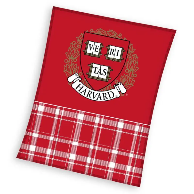 Harvard Fleece plaid 150 x 200 cm rood
