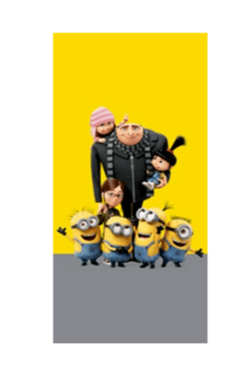 Minions strandlaken geel  70 x 140 cm
