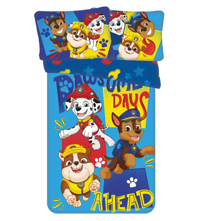 Paw Patrol Days Ahead peuterdekbedovertrek blauw- 100 x 135 cm