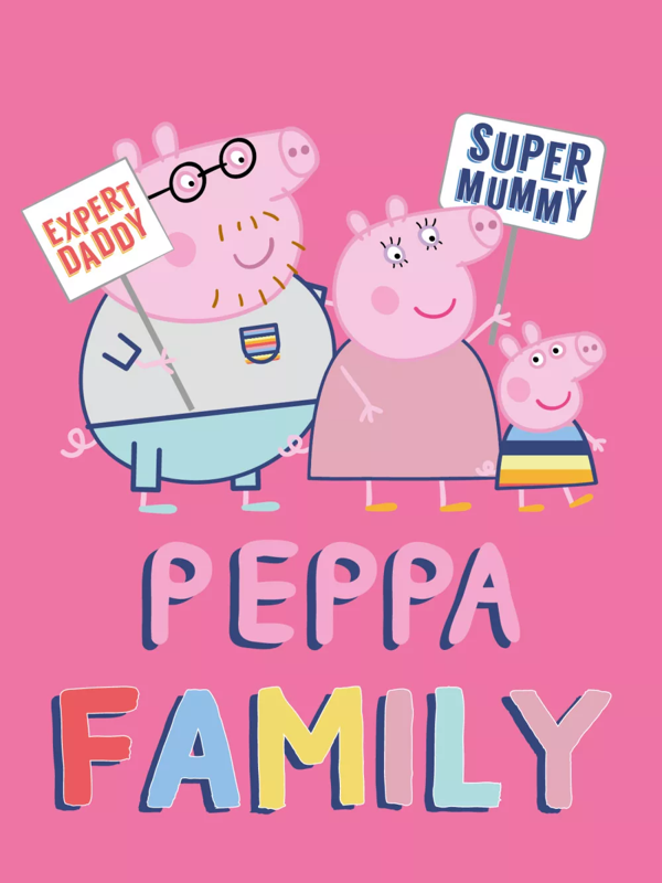 Peppa Pig fleece Plaid Family - 100 x 140 cm