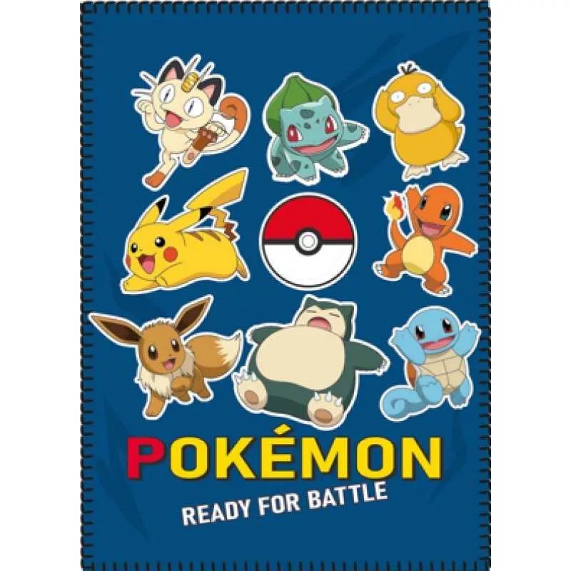 Pokemon fleece deken Battle- 100 x 140 cm