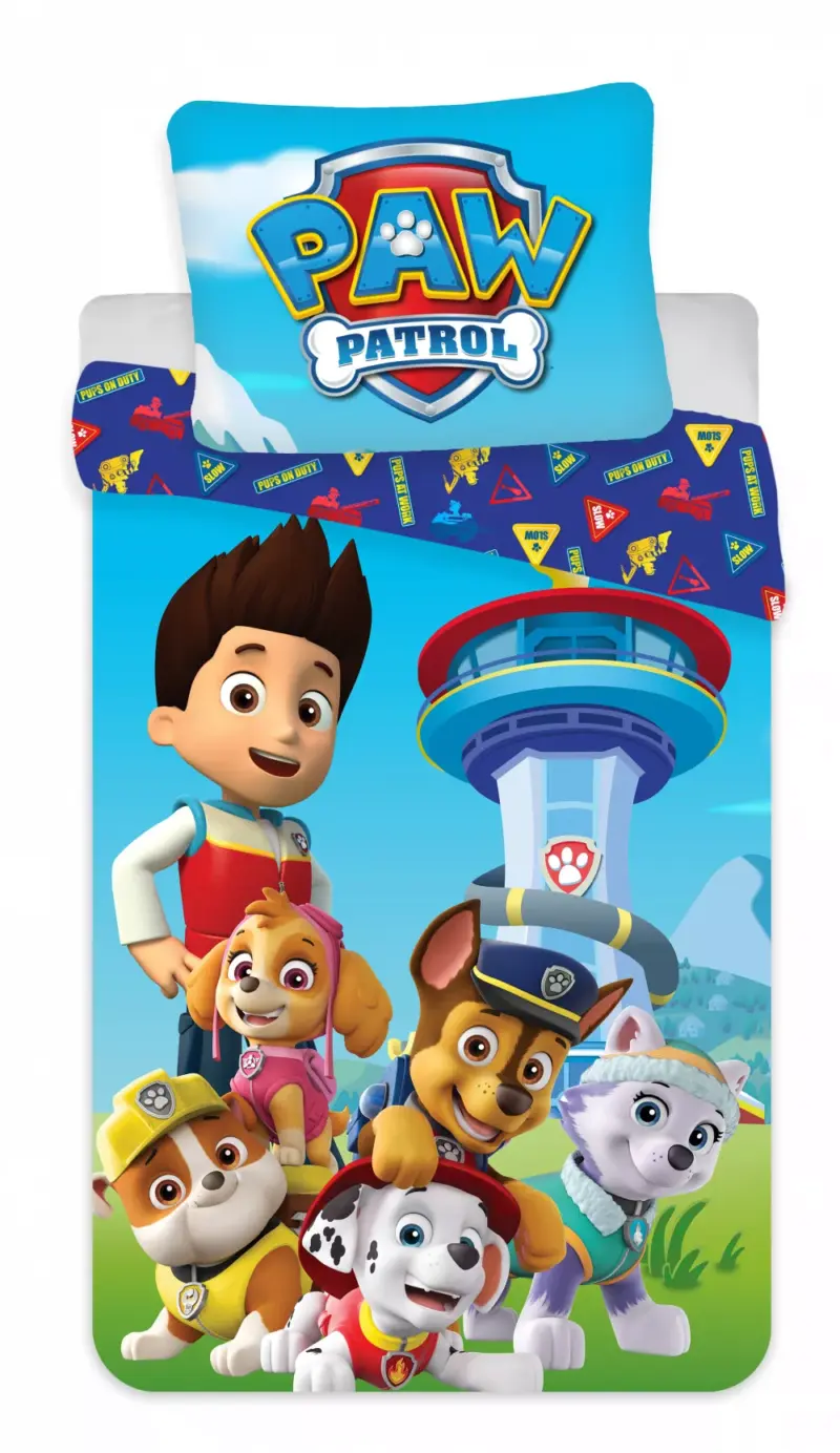 Paw Patrol dekbedovertrek Squad 140 x 200 cm - 70 x 90 cm - Polyester
