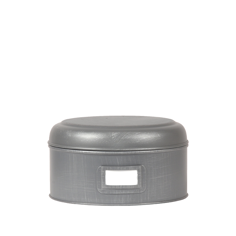 LABEL51 Opbergblik - Antiek grijs - Metaal - L