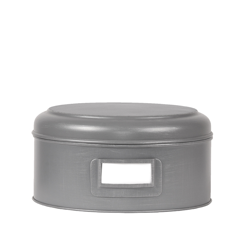 LABEL51 Opbergblik - Antiek grijs - Metaal - XL