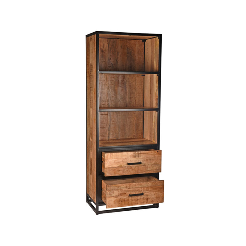 LABEL51 Boekkast Tampa - Rough - Mangohout - Boekkast