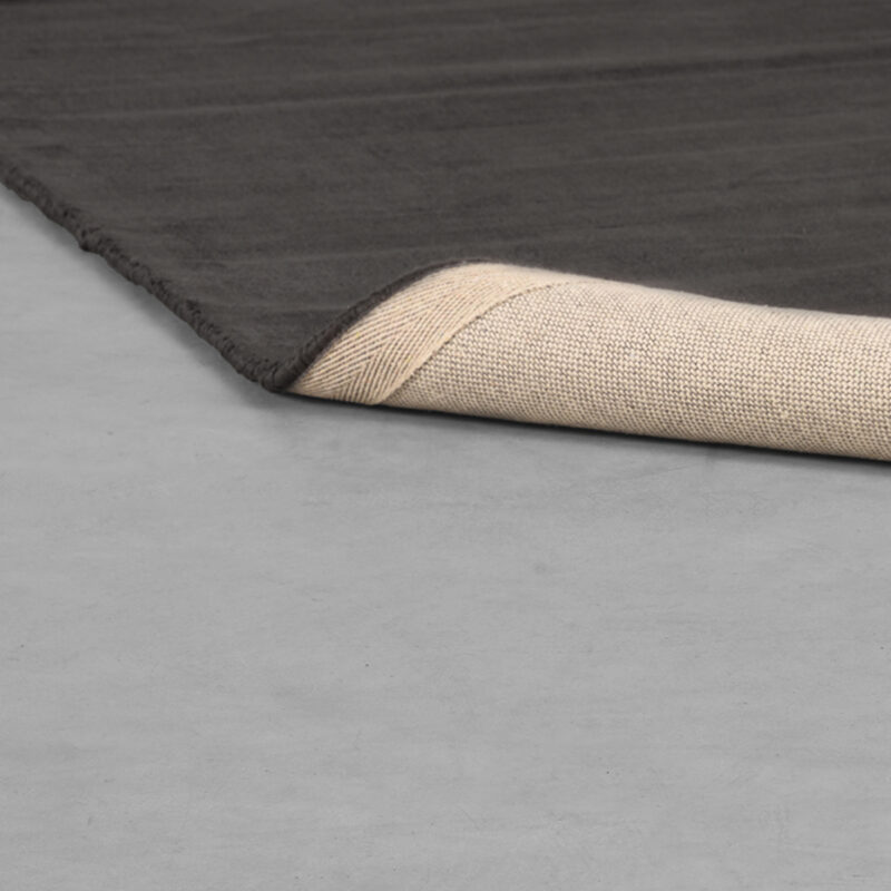 LABEL51 Vloerkleden Velvy - Antraciet - Synthetisch - 160x230 cm Synthetisch