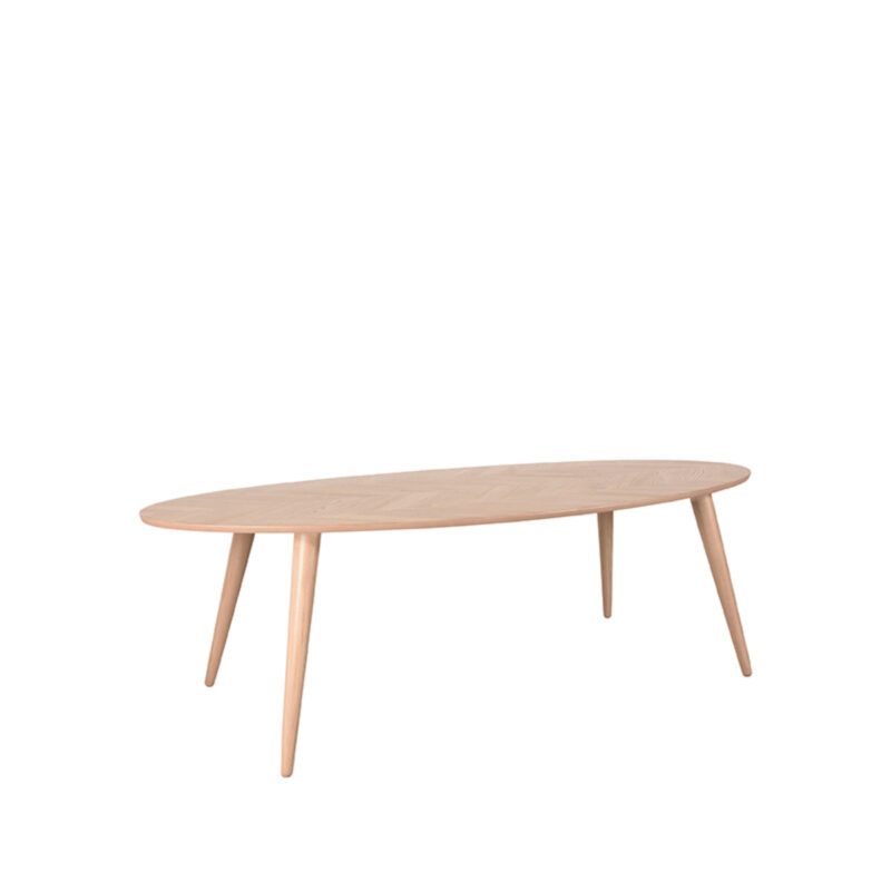 LABEL51 Eetkamertafel Ines - Naturel - Eiken - 210 cm - Ovaal Ines