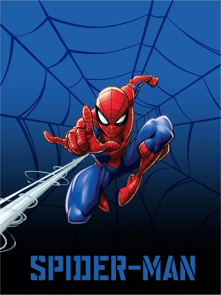 Spiderman fleece deken 150 x 200 cm - polyester