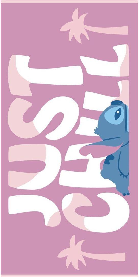 Stitch strandlaken Chill Roze 70 x 140 cm polyester