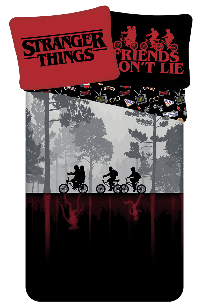 Stranger Things Dekbedovertrek 140 x 200 cm - 70 x 90 cm - pre order