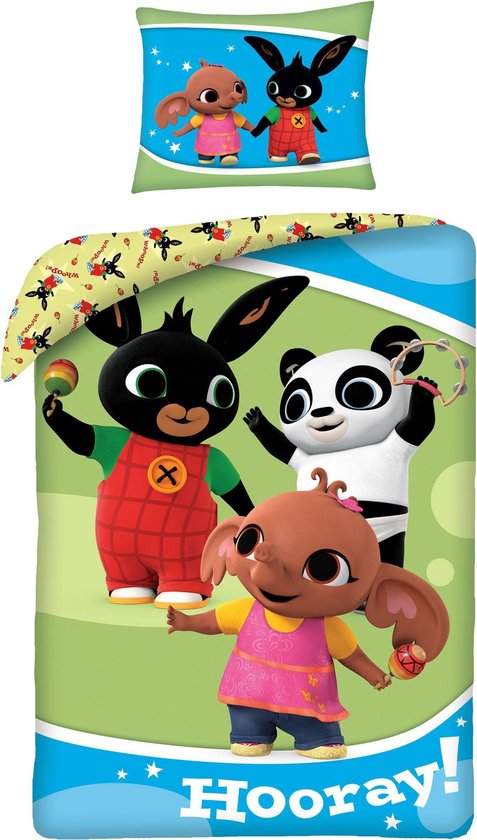 Bing Dekbedovertrek 'Hooray' 140 x 200 cm - 70 x 90 cm