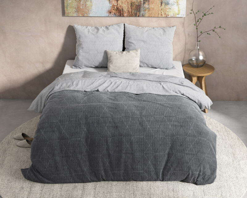 DH Flanel Quinn Antraciet 140 x 220