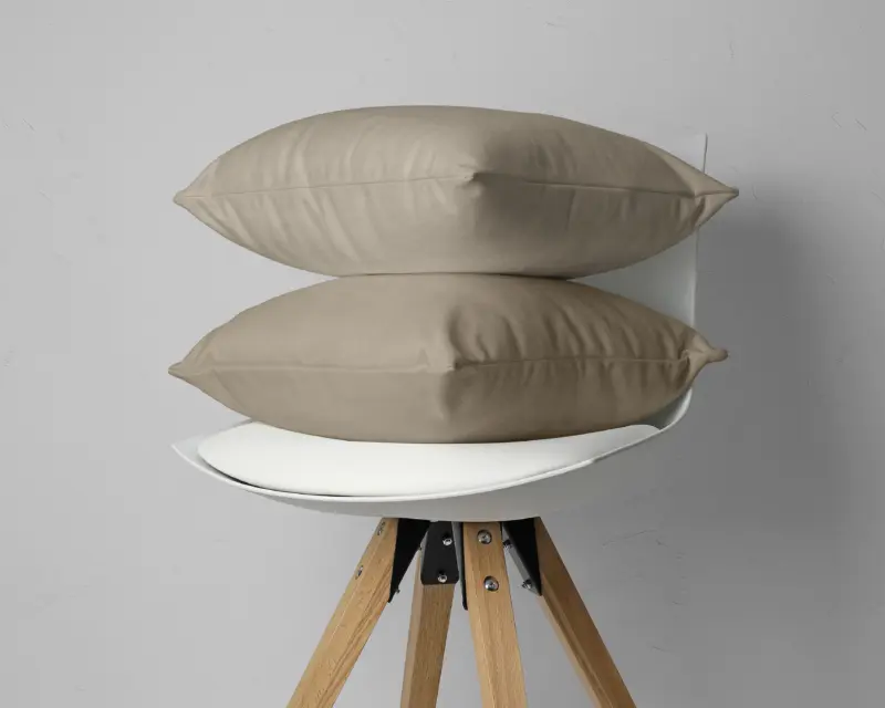 Flanel 2 in 1 Kussenslopen Taupe Dreamhouse