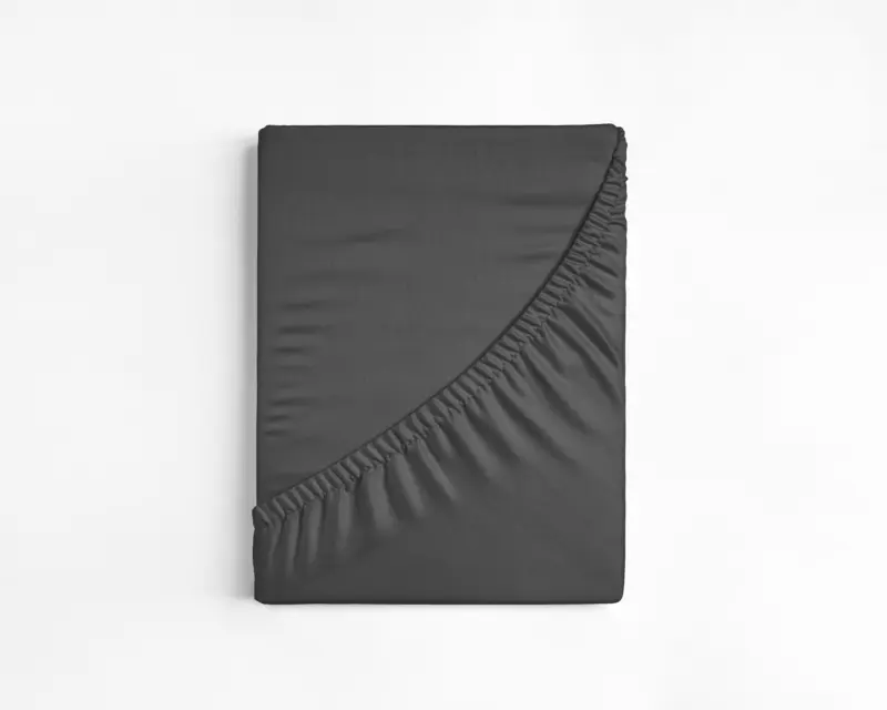 Katoenen Hoeslaken Antraciet 70 x 200