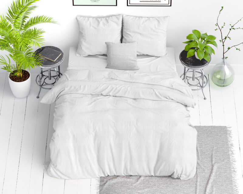 Stone washed Wit 140 x 200/220