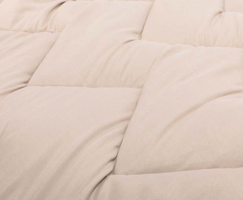 wasbaar dekbed" - Taupe - 140x200 cm