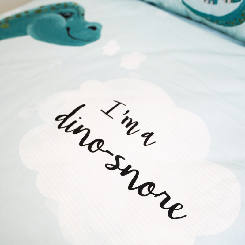 I'm a Dino-Sore Blauw 140 x 220