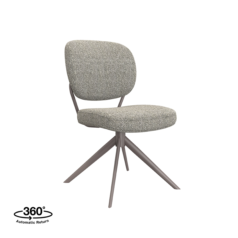 LABEL51 Eetkamerstoel Geneva - Mushroom - - Brons Metalen Frame Geneva