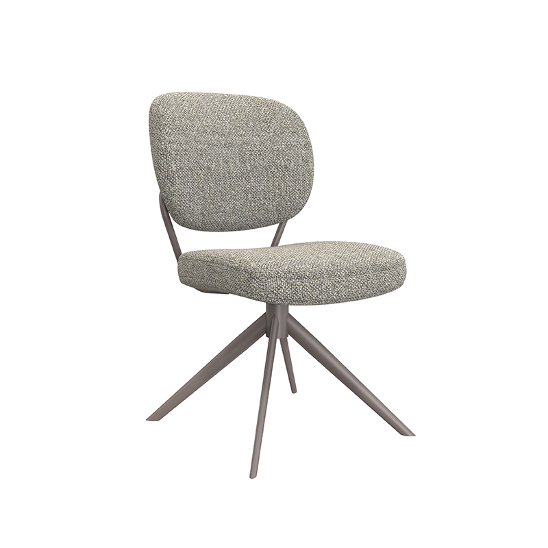 LABEL51 Eetkamerstoel Geneva - Mushroom - - Brons Metalen Frame