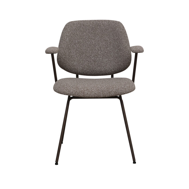 LABEL51 Eetkamerstoel Loreto - Mushroom - - Brons Metalen Frame Loreto