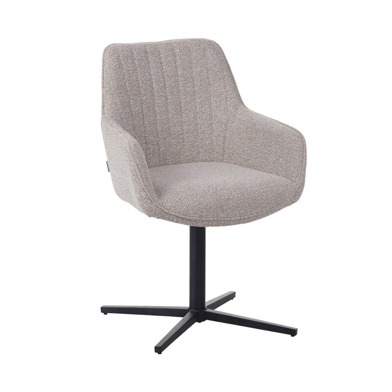 LABEL51 Eetkamerstoel Mira - Naturel - Royal Boucle - One size