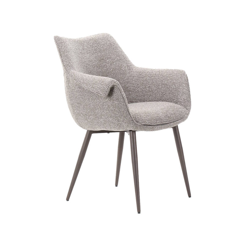 LABEL51 Eetkamerstoel Mirai - Mushroom - - Brons Metalen Frame Mirai