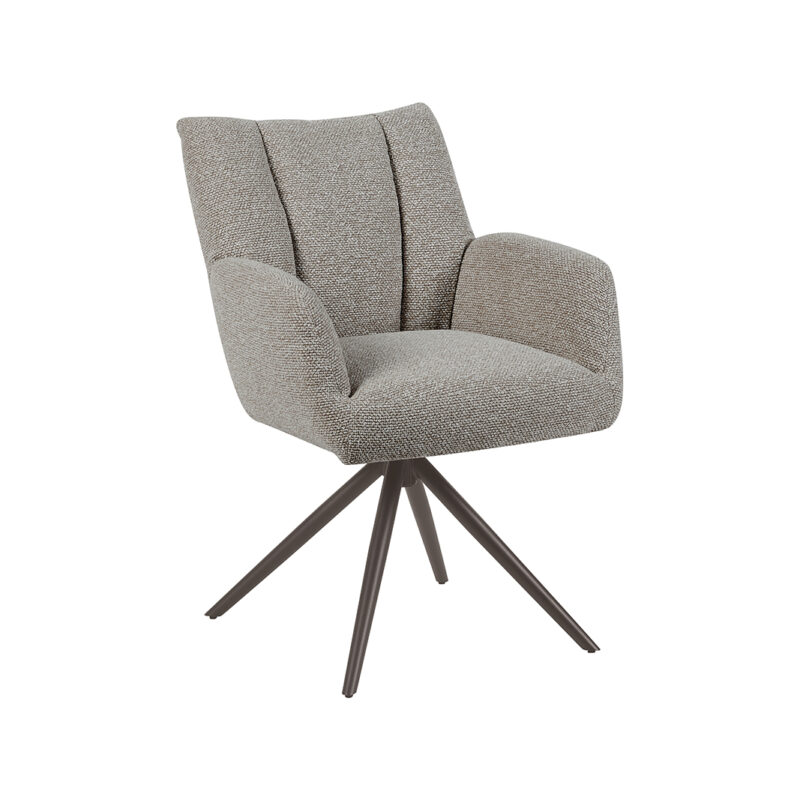 LABEL51 Eetkamerstoel Padua - Mushroom - - Brons Metalen Frame