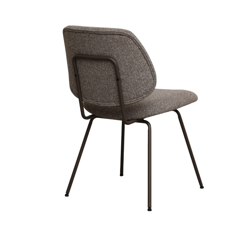 LABEL51 Eetkamerstoel Ravenna - Mushroom - - Brons Metalen Frame