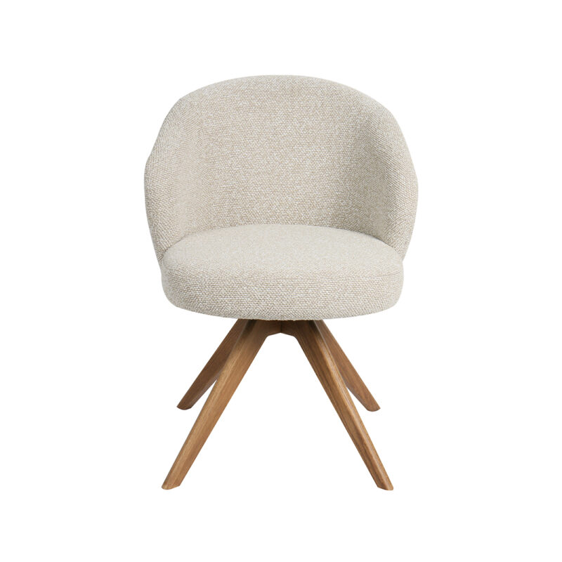 LABEL51 Eetkamerstoel Sabi - Naturel - - Naturel Houten Frame Sabi