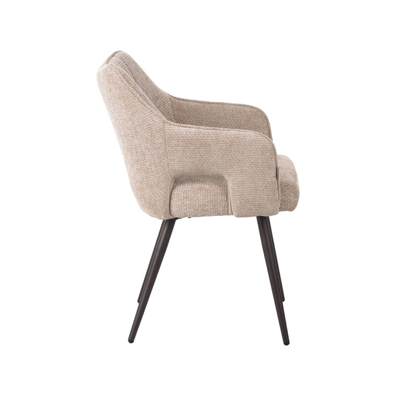 LABEL51 Eetkamerstoel Stan - Clay - Elite - Brons Metalen Frame Stan