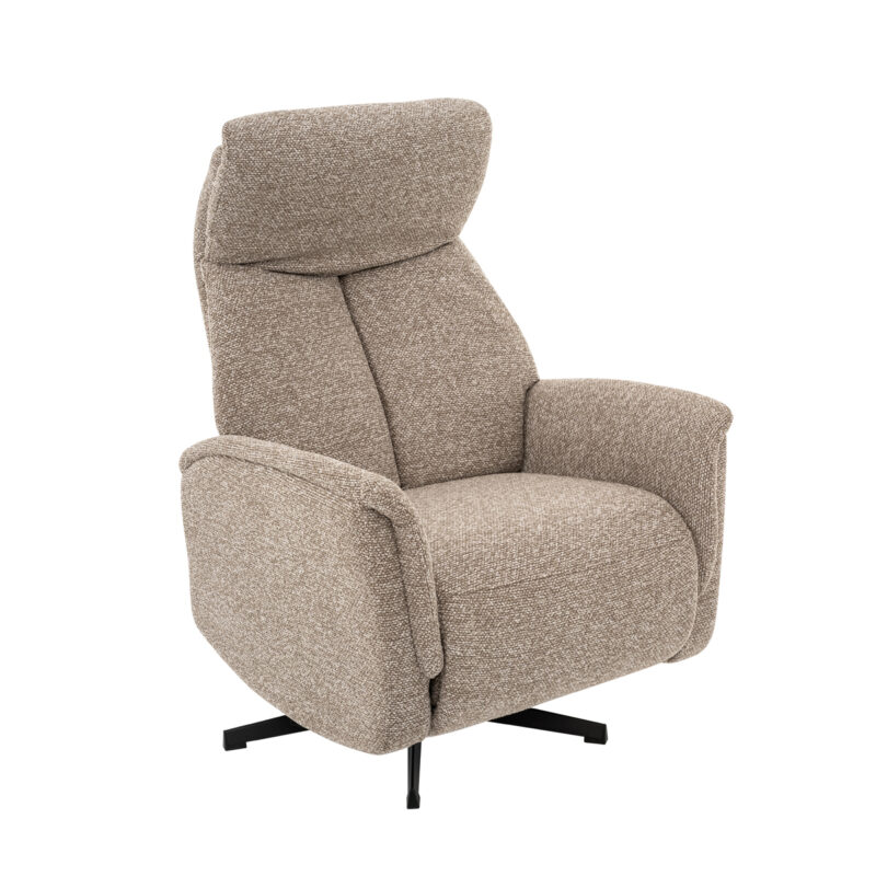 LABEL51 Fauteuil Aarhus - Mushroom - Royal Boucle - 2-Motorig Royal Boucle