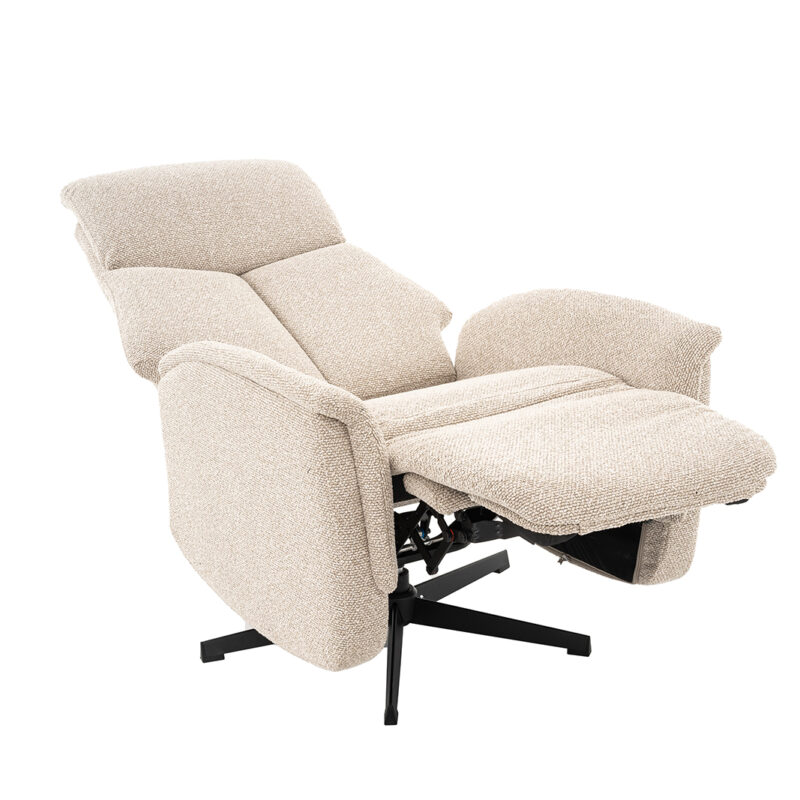 LABEL51 Fauteuil Aarhus - Naturel - Royal Boucle - 2-Motorig Royal Boucle